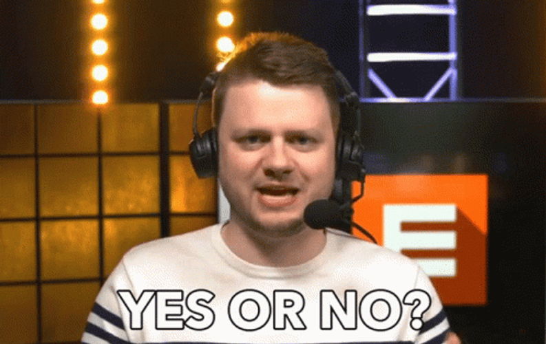 Yes No Question By A Host GIF