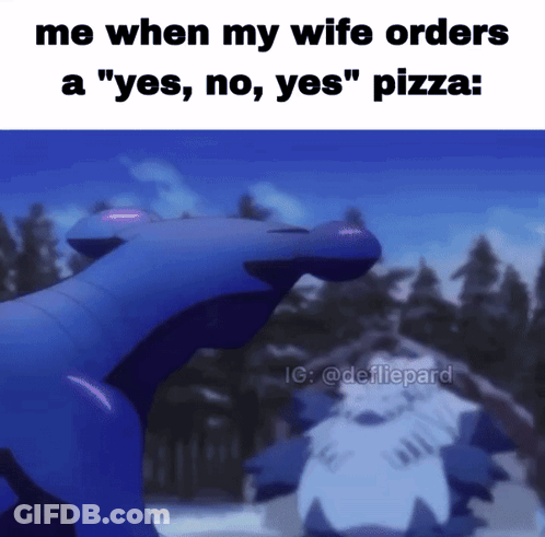 Yes No Yes Pizza Meme GIF