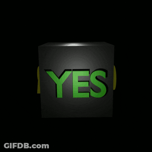Yes Or No Black Box Spinning GIF