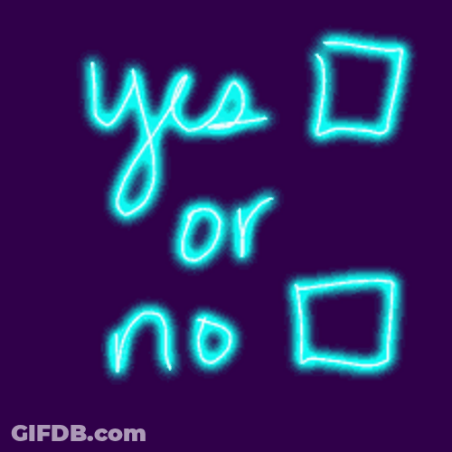 Yes Or No Checkboxes GIF