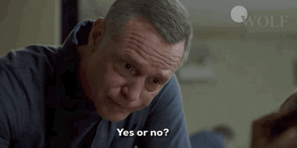 Yes Or No Chicago PD Hank Voight GIF