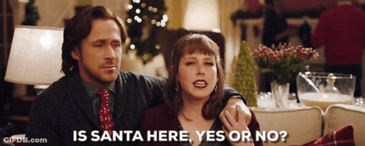 Yes Or No Santa Baby SNL Doug Gina GIF