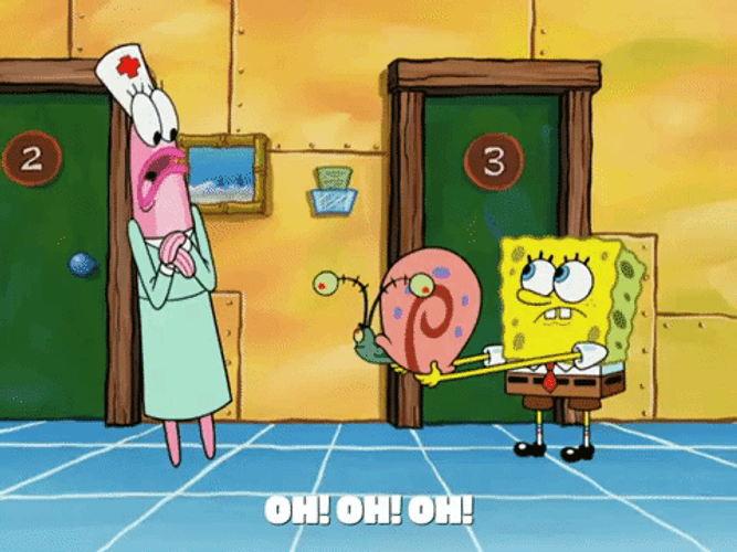 Yes Or No SpongeBob SquarePants Holding Gary GIF