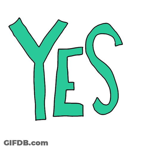 Yes Or No Text Animation GIF
