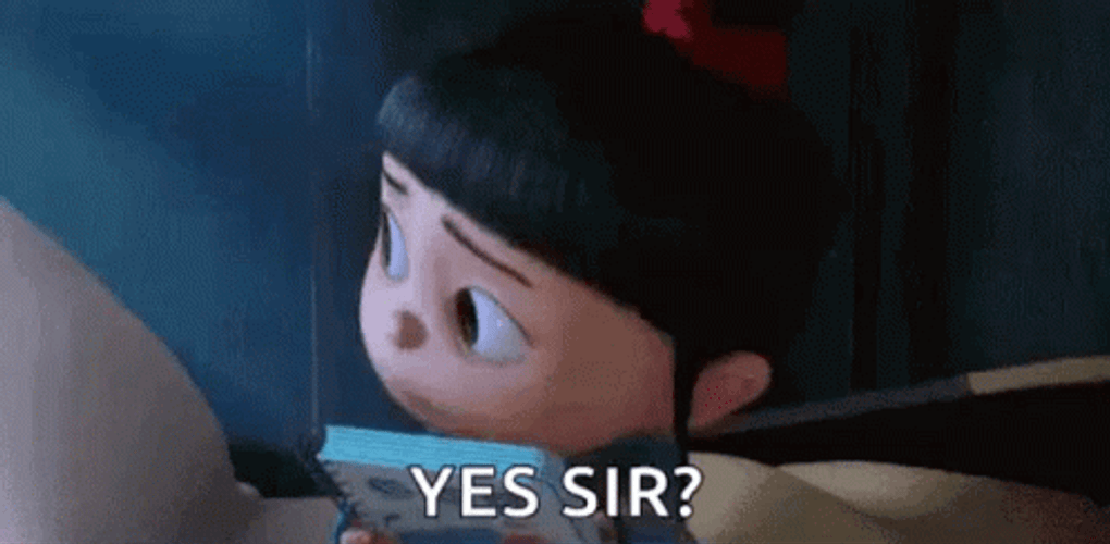 Yes Sir Agnes Despicable Me GIF