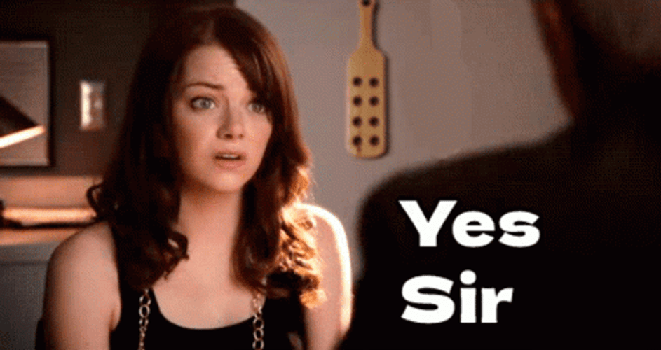 Yes Sir Emma Stone Easy A GIF
