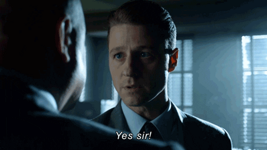 Yes Sir Jim Gordon Gotham GIF