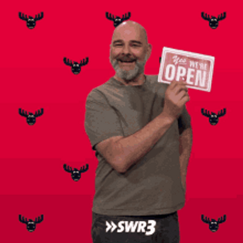 Yes We're Open Funny Man GIF