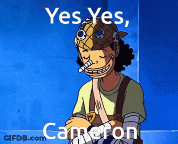 Yes Yes Cameron One Piece Ussop GIF