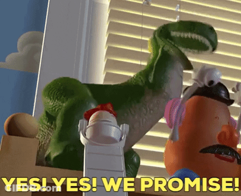 Yes Yes We Promise Toy With Potato Head GIF
