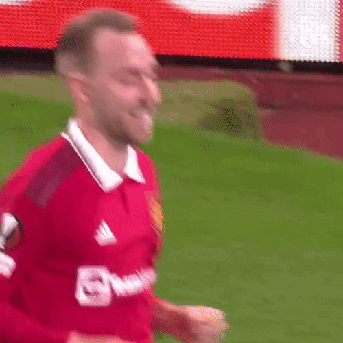 Yesss Christian Eriksen Running Across Field GIF
