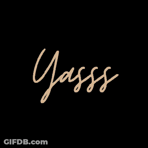 Yesss Minimalist Moving Graphics Design GIF
