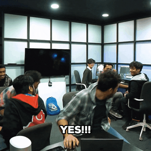 Yesss Office Workers Celebrating GIF