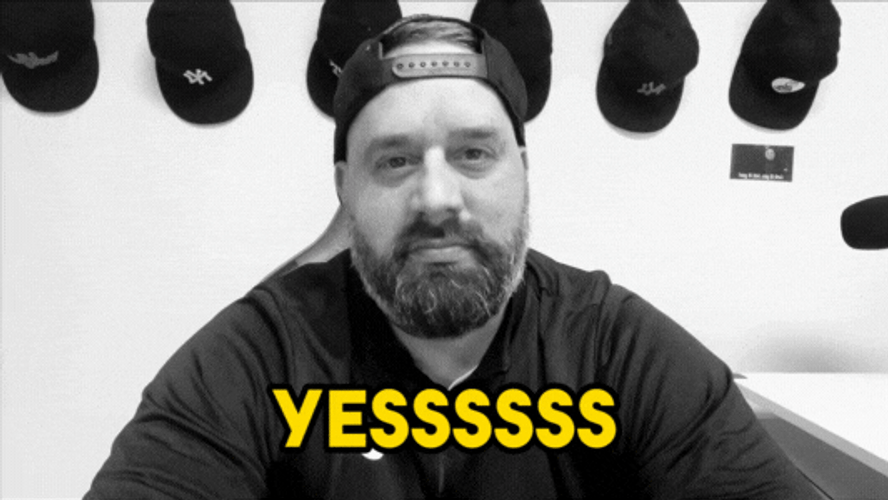 Yesss Pleased Double Finger Pointing Approval GIF
