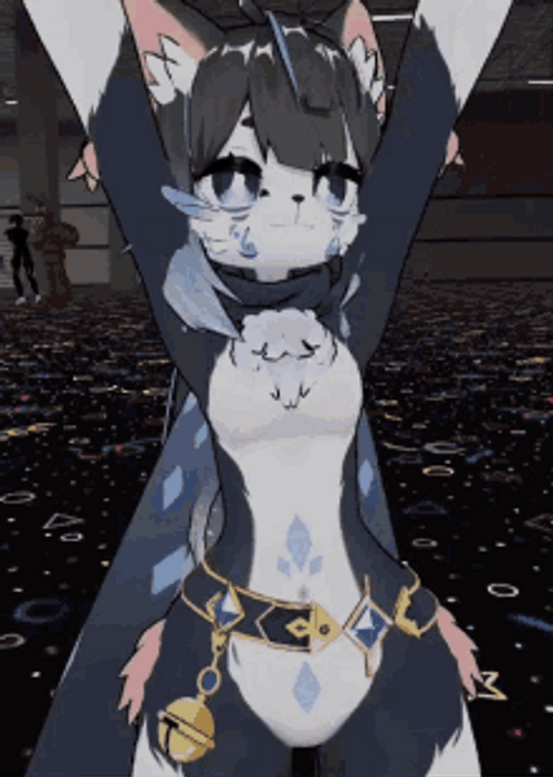 Yiff Cute Sexy Furry Dancing Wink GIF