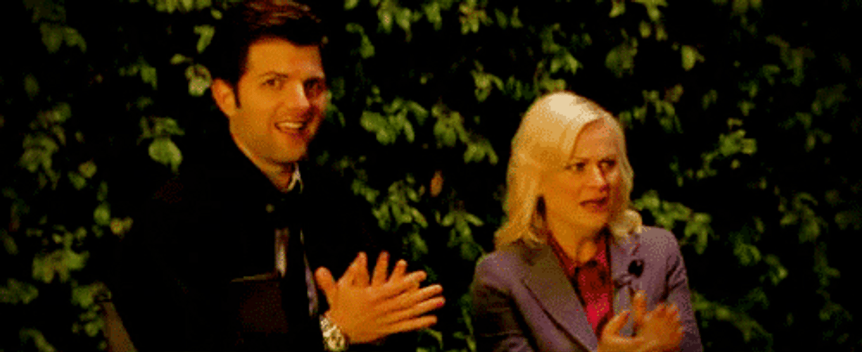 Yikes Clap Ben Wyatt GIF