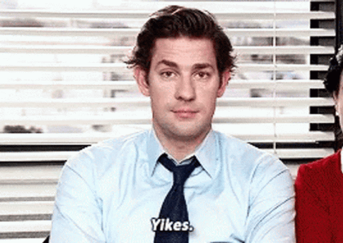Yikes Jim The Office GIF