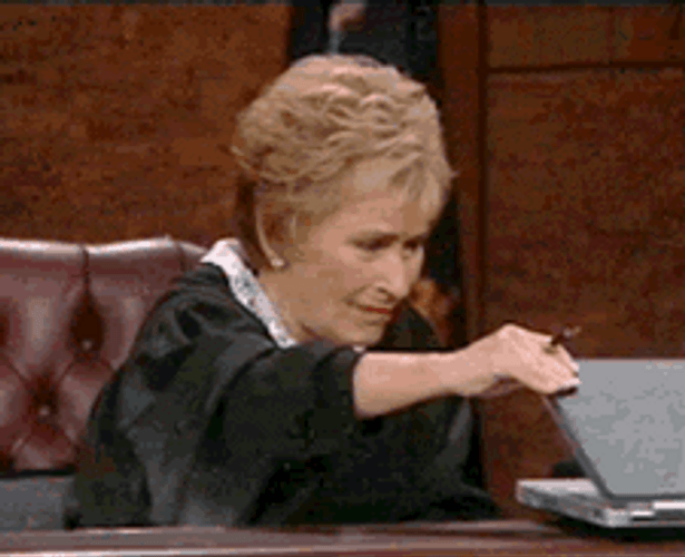 Yikes Judge Judy Laptop GIF