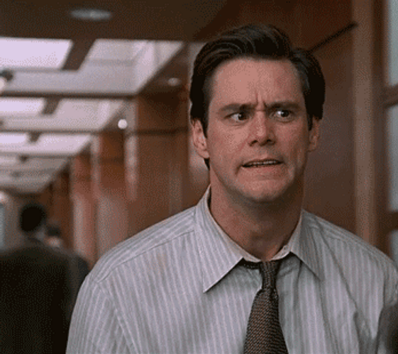 Yikes Shock Jim Carrey GIF