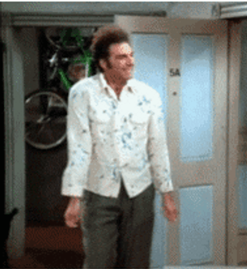 Yikes Shudder Kramer Seinfeld GIF