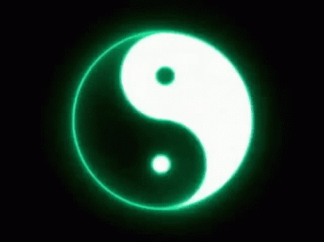 Yin Yang Green Color GIF