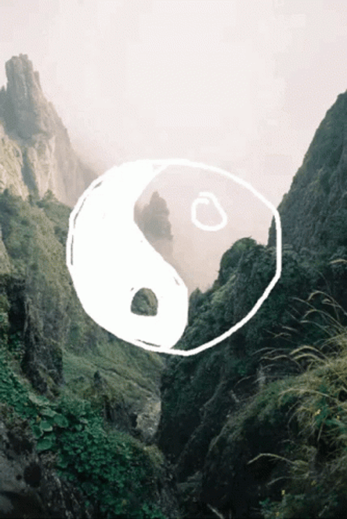 Yin Yang In The Mountains GIF