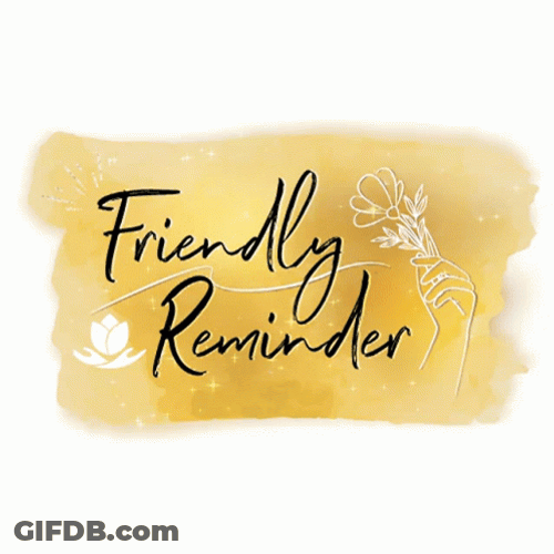 Yinee Friendly Reminder Sticker GIF