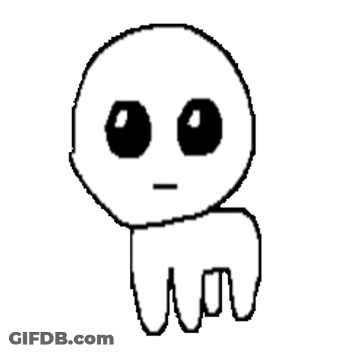 Yippee Creature Nonchalant Expanding GIF