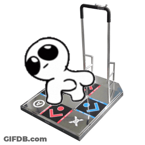 Yippee Creature Playing Dance Revolution GIF