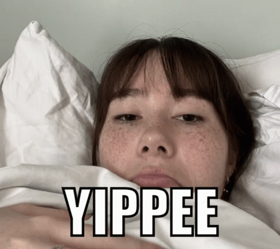 Yippee Girl Smile GIF