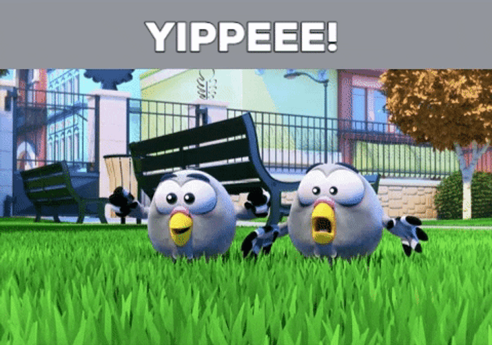 Yippee Two Birds GIF