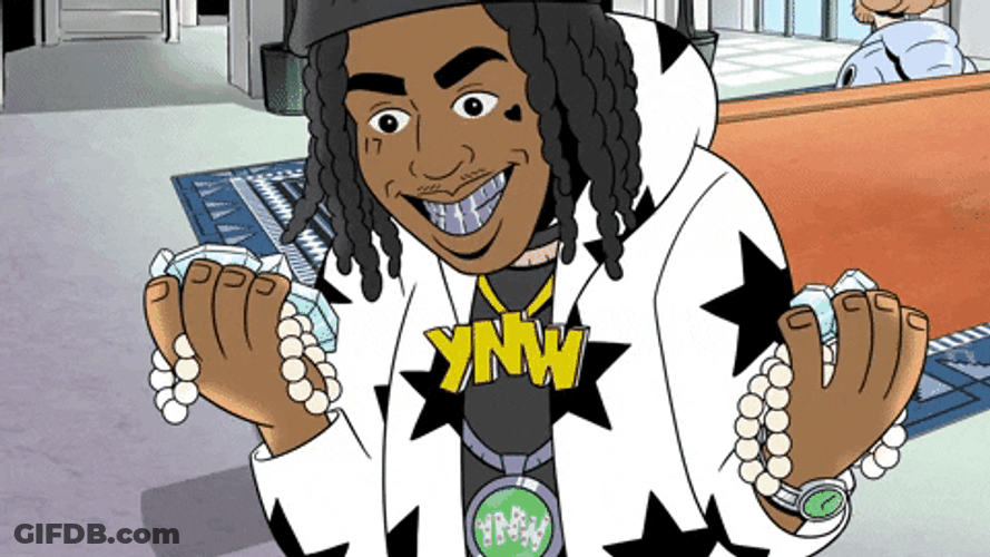 YNW Melly Cartoon Animation GIF