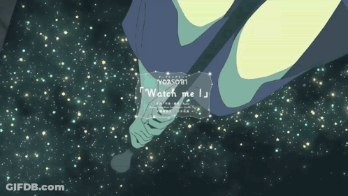 Yoasobi Watch Me Song Playing GIF