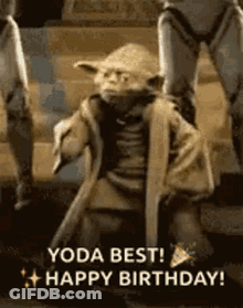 Yoda Best Happy Birthday Yoda Best Happy Birthday GIF
