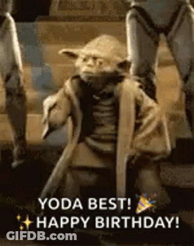 Yoda Best Happy Birthday Yoda Best Happy Birthday GIF