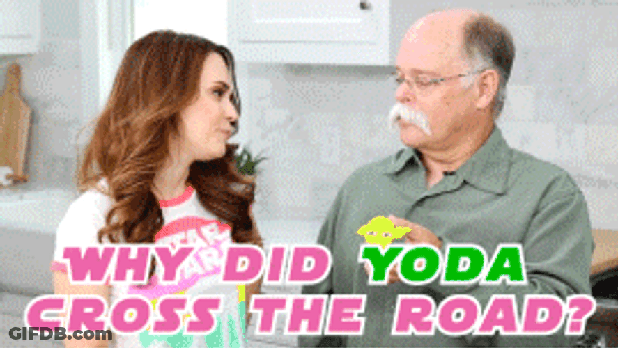 Yoda Dad Joke Father And Daughter GIF