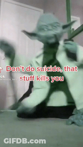 Yoda Do Not Do Suicide GIF