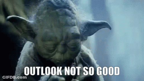 Yoda From Star Wars Says Outlook Not So Good GIF