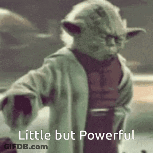 Yoda Little But Powerful GIF