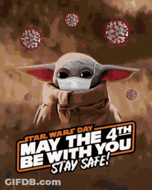 Yoda Mask May The 4Th Be With You GIF