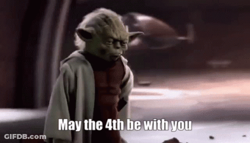 Yoda Saying May The 4Th Be With You GIF