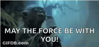 Yoda Saying May The Force Be With You GIF
