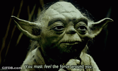 Yoda Saying You Must Feel The Force GIF