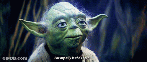 Yoda Says For My Ally Is The Force GIF
