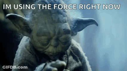 Yoda Smoking Cigarette Saying Im Using The Force GIF
