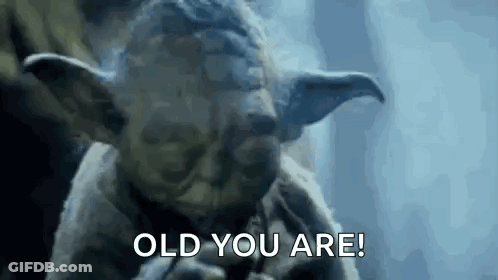Yoda Smoking Cigarette Saying Old You Are GIF