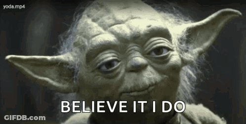 Yoda Statue Believe It I Do GIF
