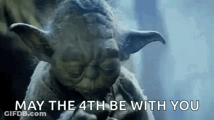 Yoda Statue May The 4Th Be With You GIF