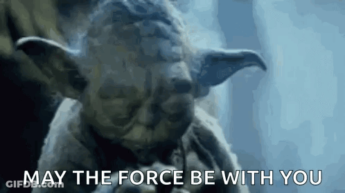 Yoda Statue May The Force Be With You GIF