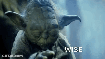 Yoda Statue Smoking Cigarette GIF